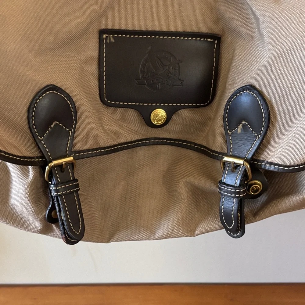 Eddie Bauer Tan Canvas Carry On Men's Bag, Duffle Bag.